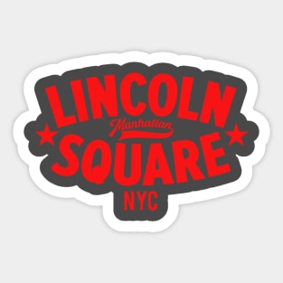 Lincoln Square NYC Logo - Stylish Minimal Apparel for Manhattan Vibe Sticker